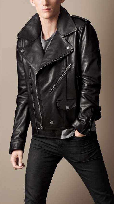 burberry brit studded leather jacket|Burberry Brit jacket men's.